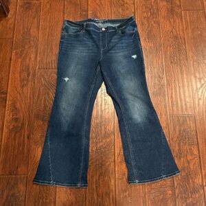 Maurices Dark Blue Flare Jeans